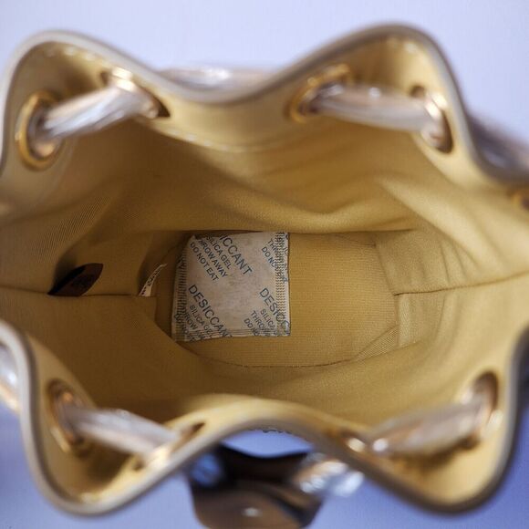 NWT COACH CW301 Mini Bucket Bag Crystal YELLOW GOLD - Picture 5 of 6